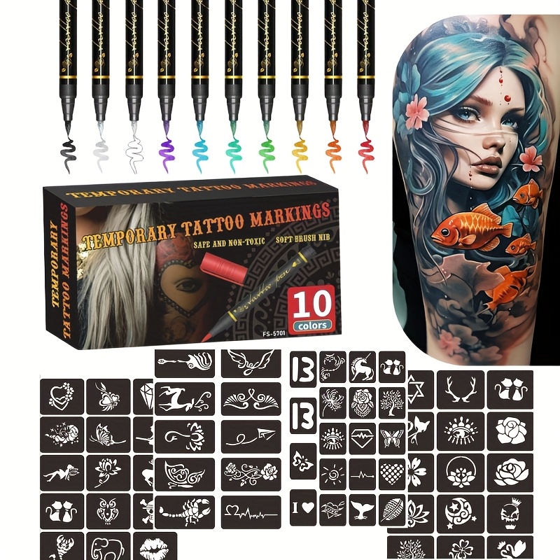 Copic Marker Sketch - Set Spidol Tato Temporer 10 Warna
