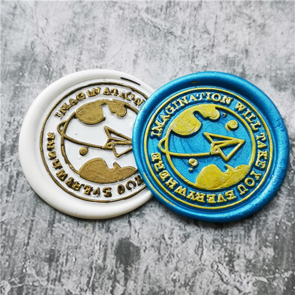 Wax Seal Stamp Kit - Cap Segel Lilin Peta Perjalanan Dunia