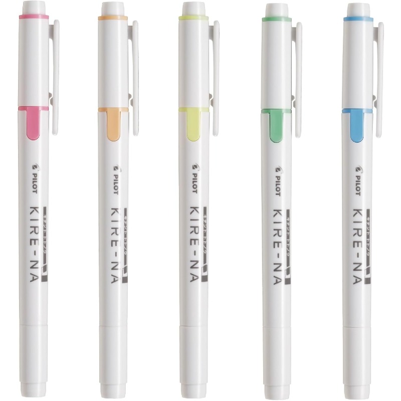 Highlighter Set Pastel - PILOT KIRE-NA Set Pena Highlighter Dual