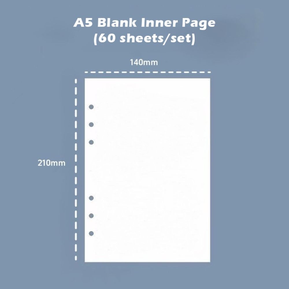 Notebook Dotted A5 - Buku Catatan Korea A5 Loose-leaf Kulit