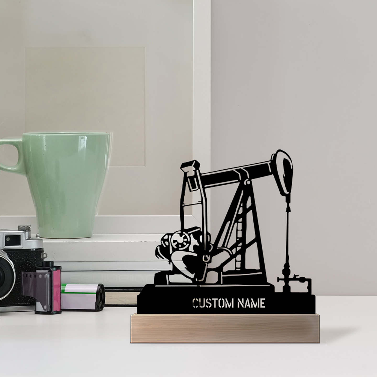 Desk Name Plate - Papan Nama Meja Kerja Bertema Rig