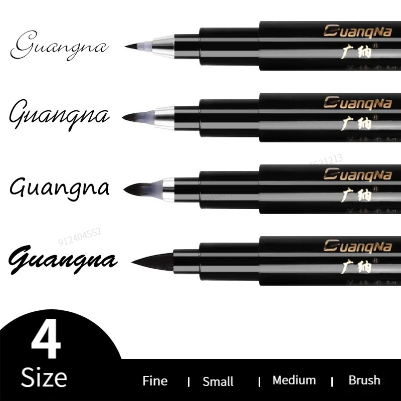 Copic Marker Sketch - 4Pcs/Set Pena Kaligrafi Pena Seni Tulisan