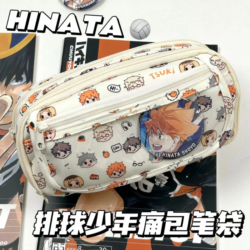 Stationery Office - Anime Haikyuu!! Kotak Pensil Kawaii Motif