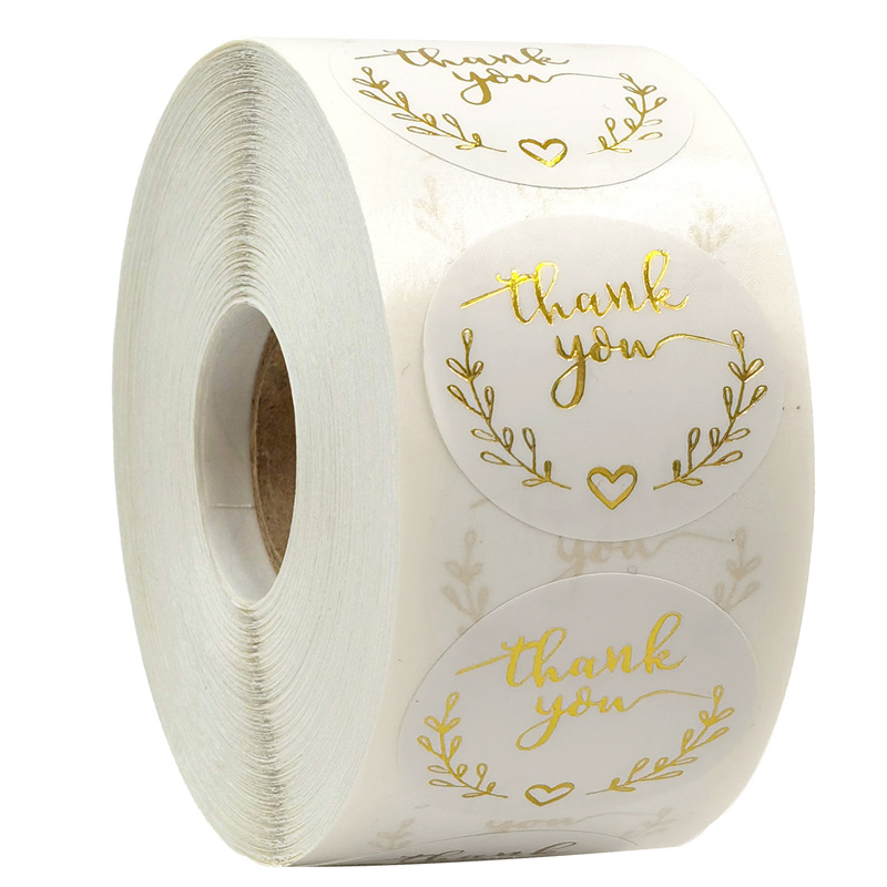 100-500 Buah Emas Terima Kasih - Stationery Supplies Business ulasan dan harga