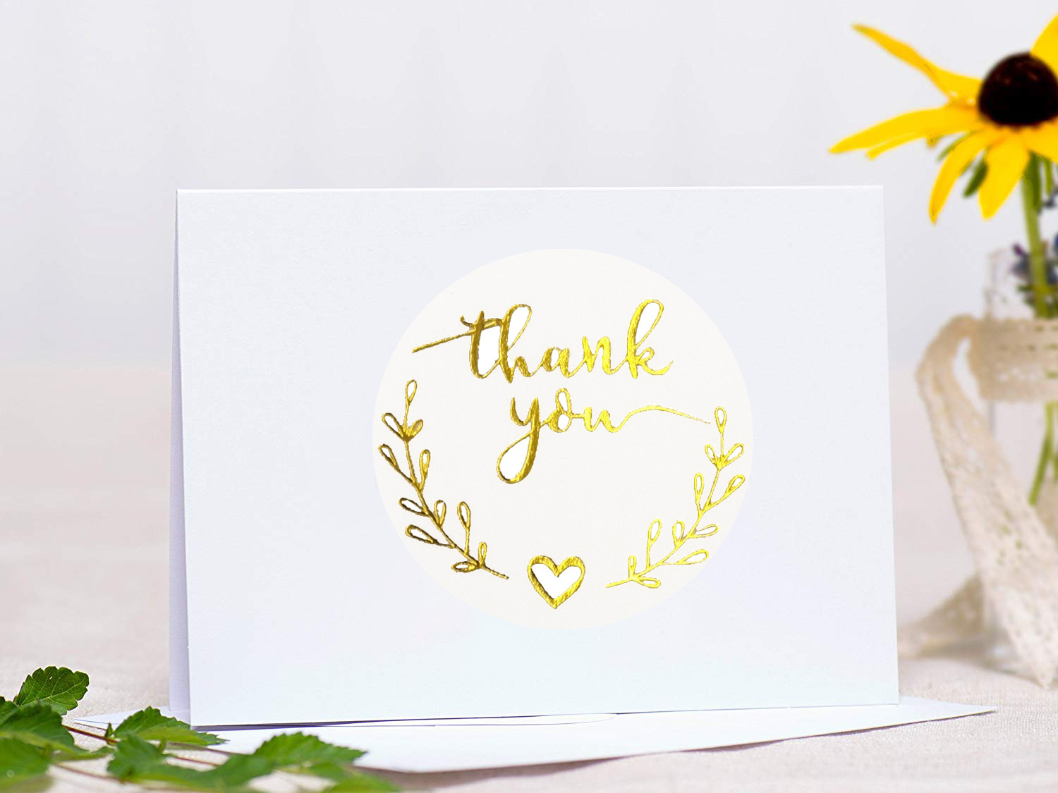 100-500 Buah Emas Terima Kasih - Stationery Supplies Business ulasan dan harga