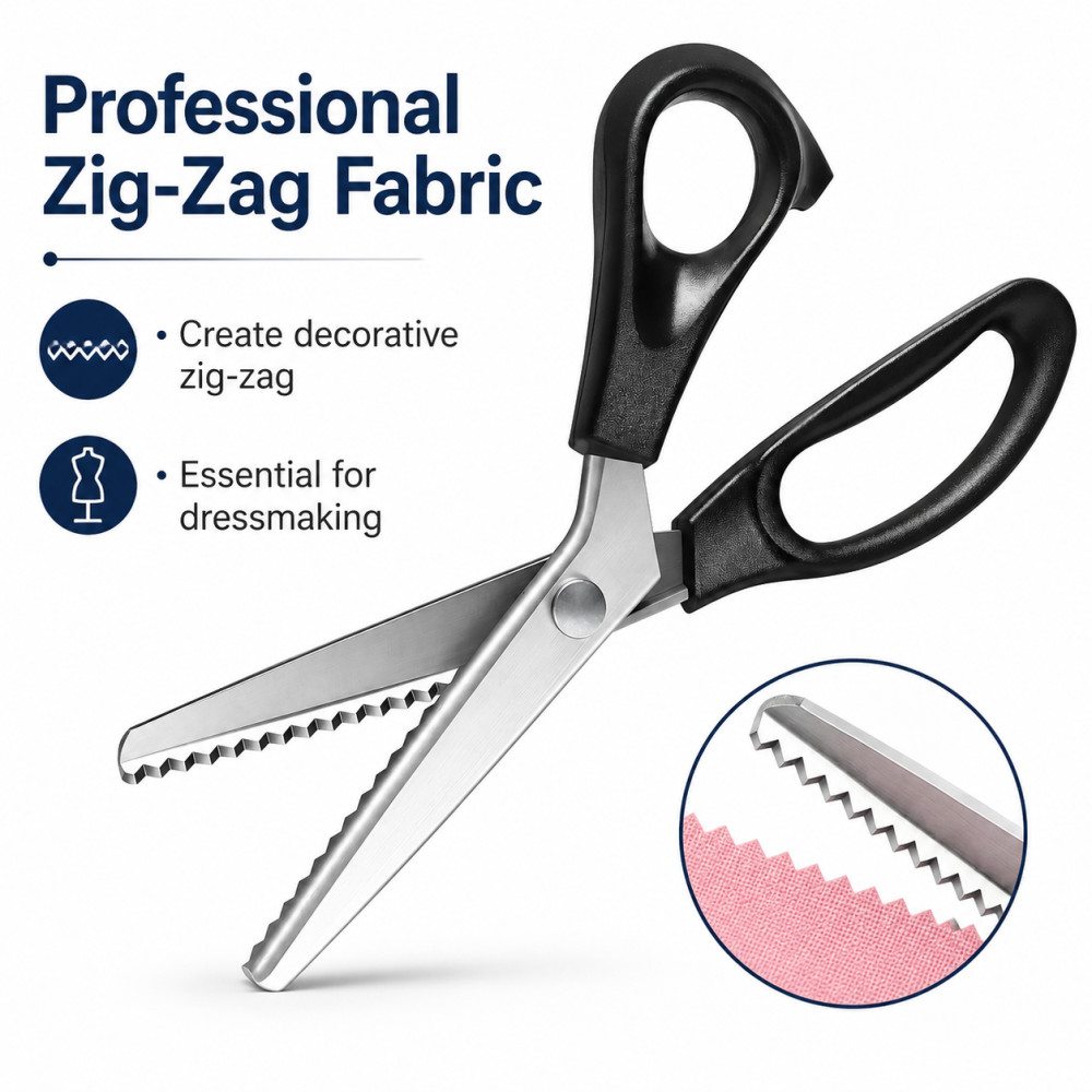 Gunting Zig Zag Segitiga Baja  - Scissors Stainless Craft ulasan dan harga