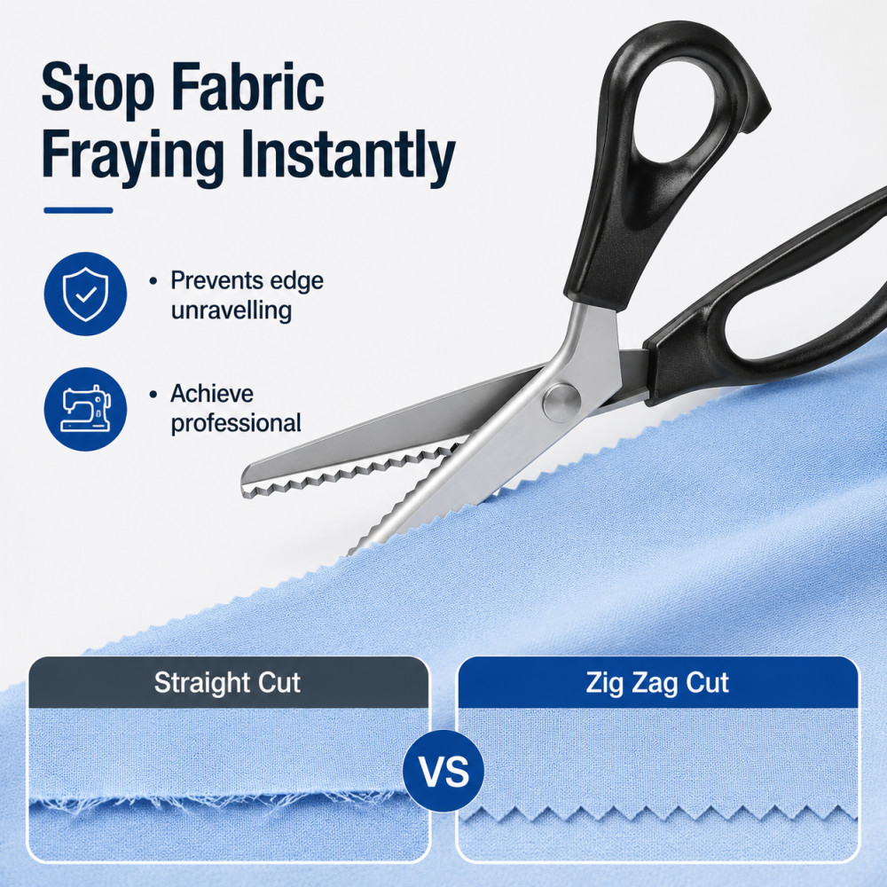 Gunting Zig Zag Segitiga Baja  - Scissors Stainless Craft ulasan dan harga