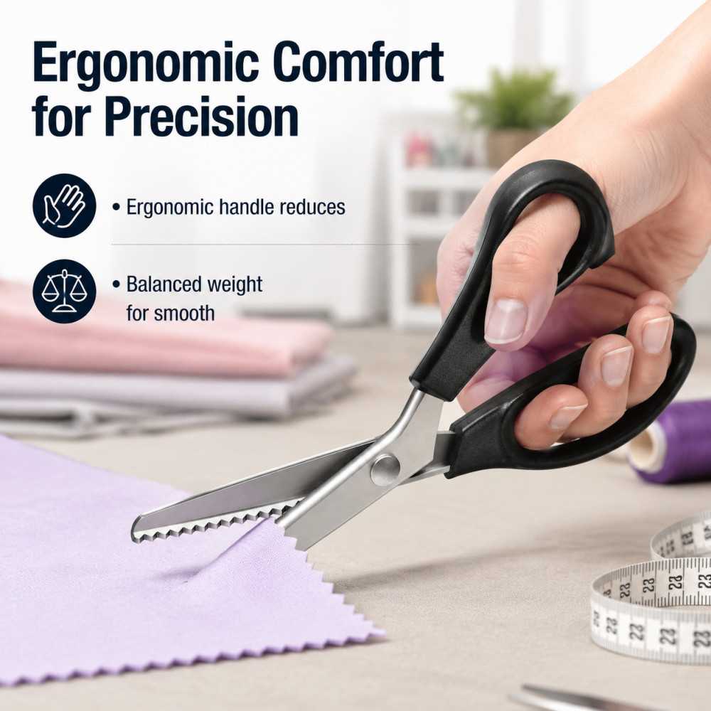 Gunting Zig Zag Segitiga Baja  - Scissors Stainless Craft ulasan dan harga