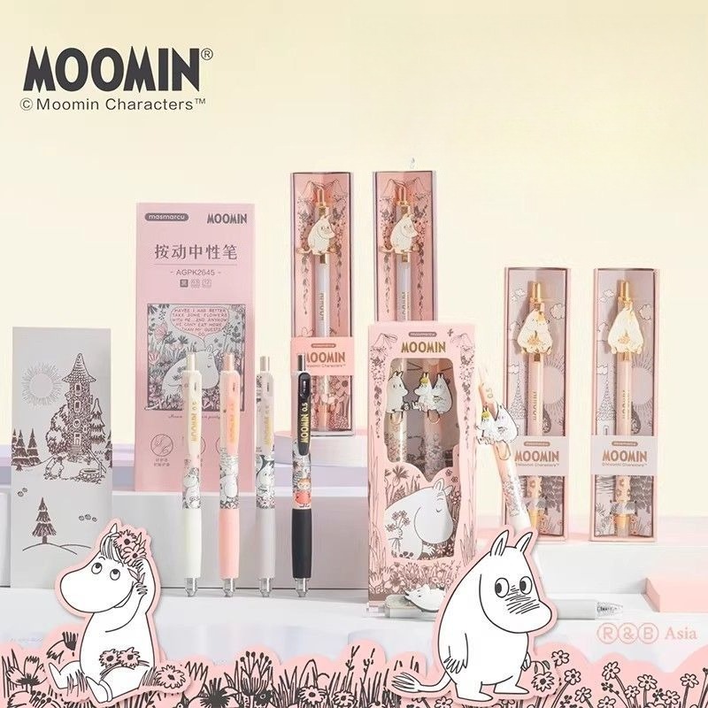 Pulpen Gel Moomin Lucu Dapat D - Stationery Office ulasan dan harga
