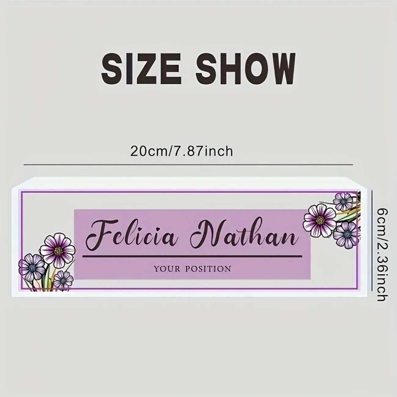 Papan Nama Meja Akrilik Motif  - Desk Name Plate ulasan dan harga