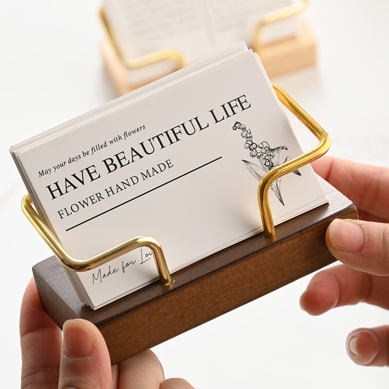 Tempat Kartu Nama Kayu dengan  - Desk Name Plate ulasan dan harga