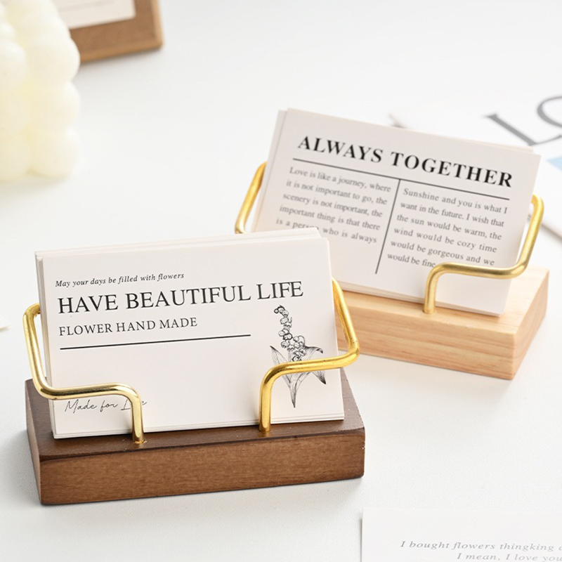 Tempat Kartu Nama Kayu dengan  - Desk Name Plate ulasan dan harga
