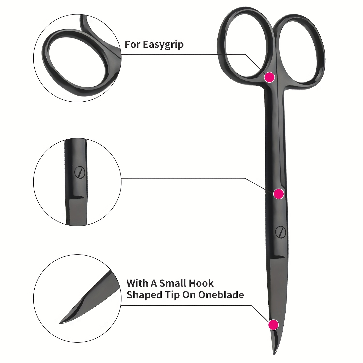 3 Buah Gunting Penghilang Jahi - Scissors Stainless Craft ulasan dan harga