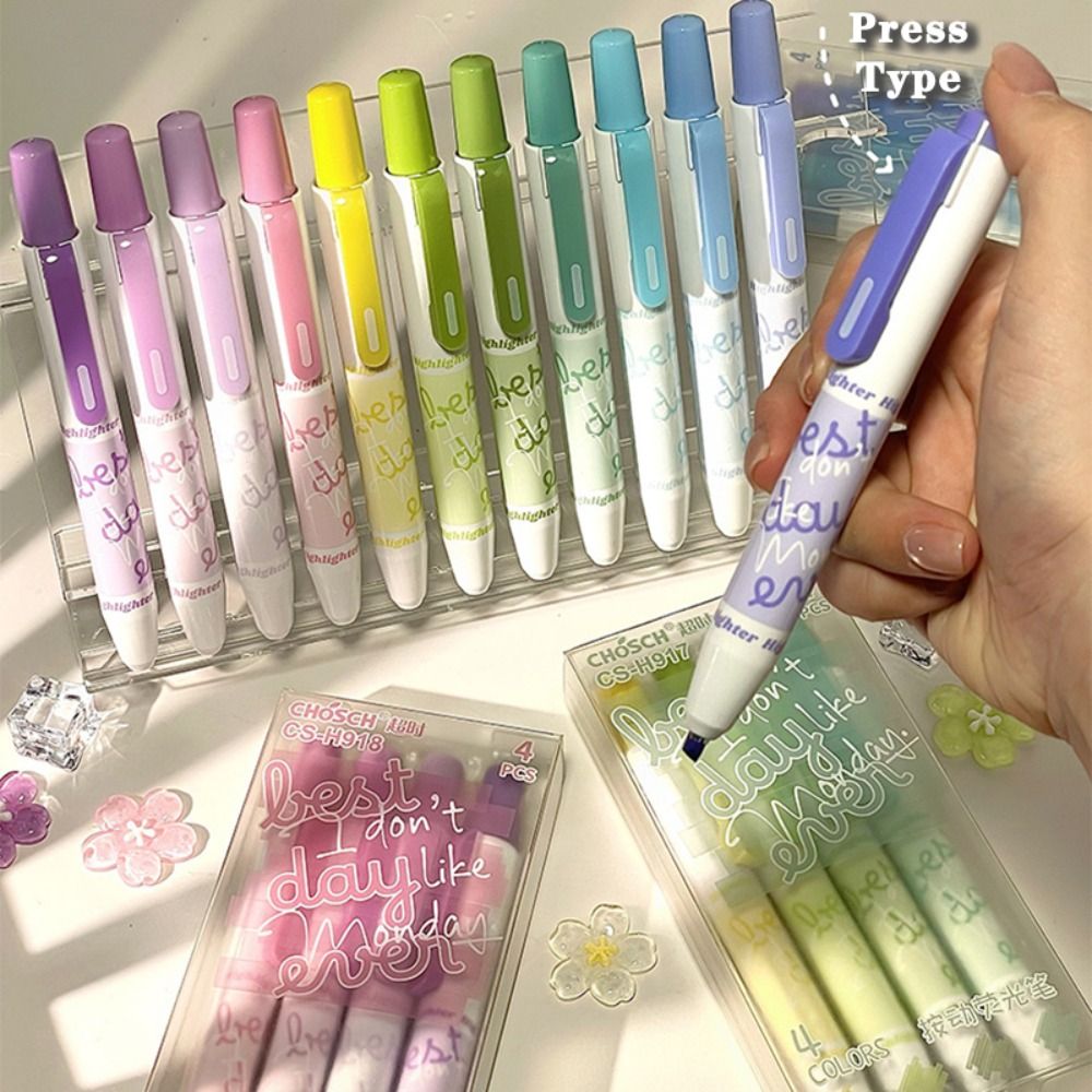 4 Buah Pena Stabilo Warna Grad - Highlighter Set Pastel ulasan dan harga