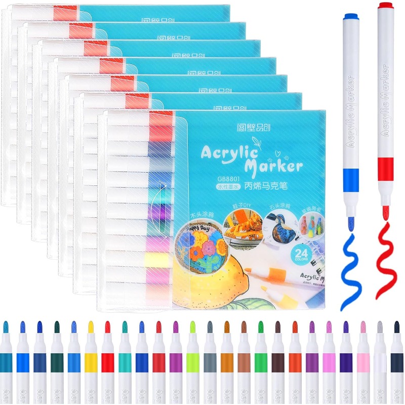 12/24/36 Warna Pena Cat Akrili - Highlighter Set Pastel ulasan dan harga