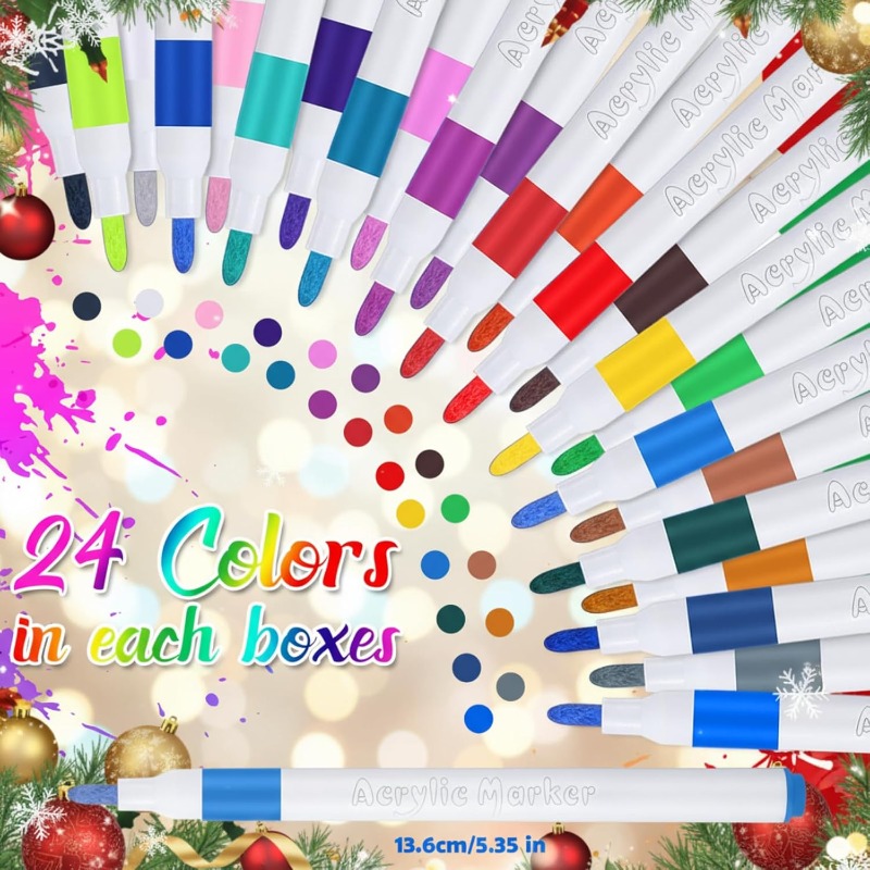 12/24/36 Warna Pena Cat Akrili - Highlighter Set Pastel ulasan dan harga