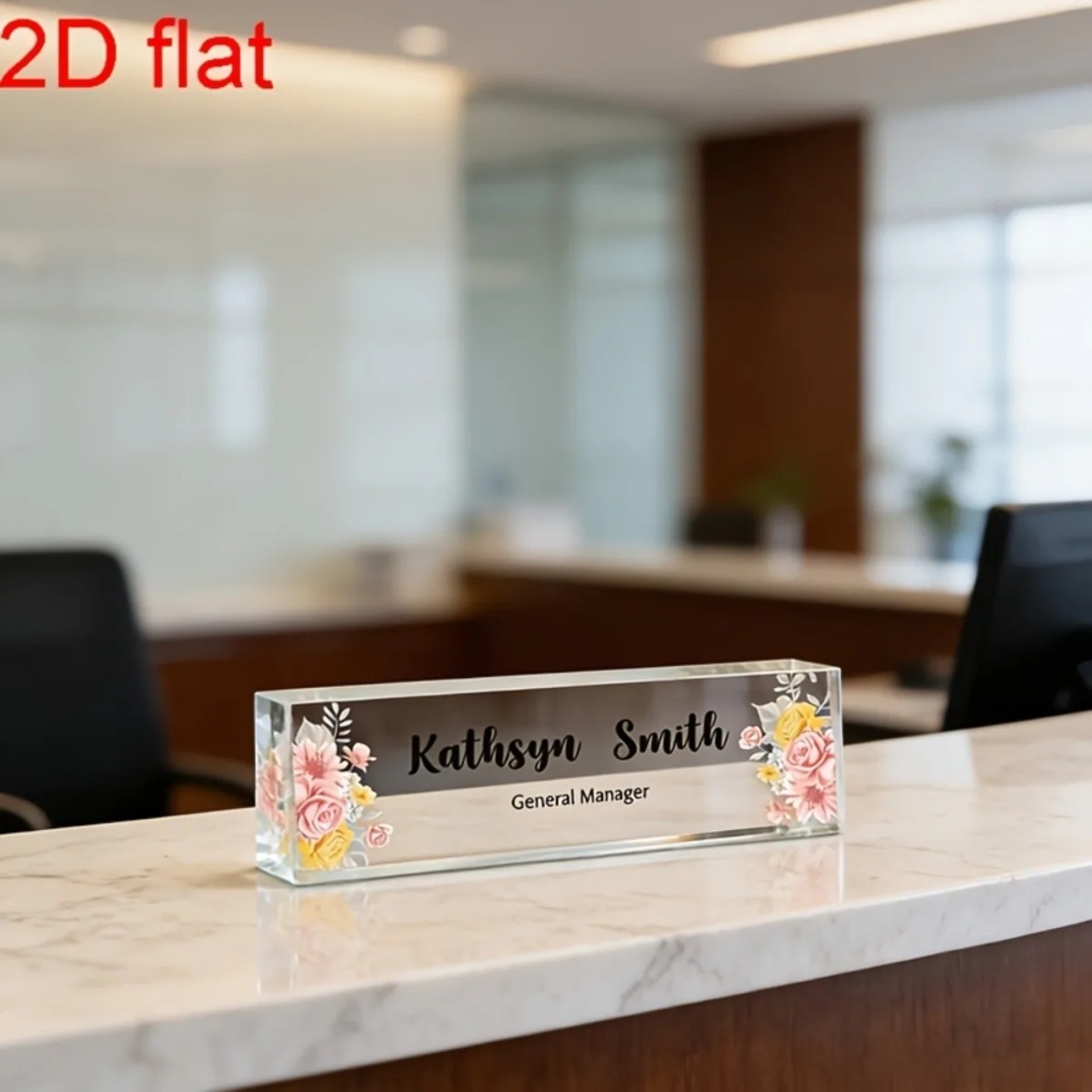 1 Buah Papan Nama Meja Akrilik - Desk Name Plate ulasan dan harga