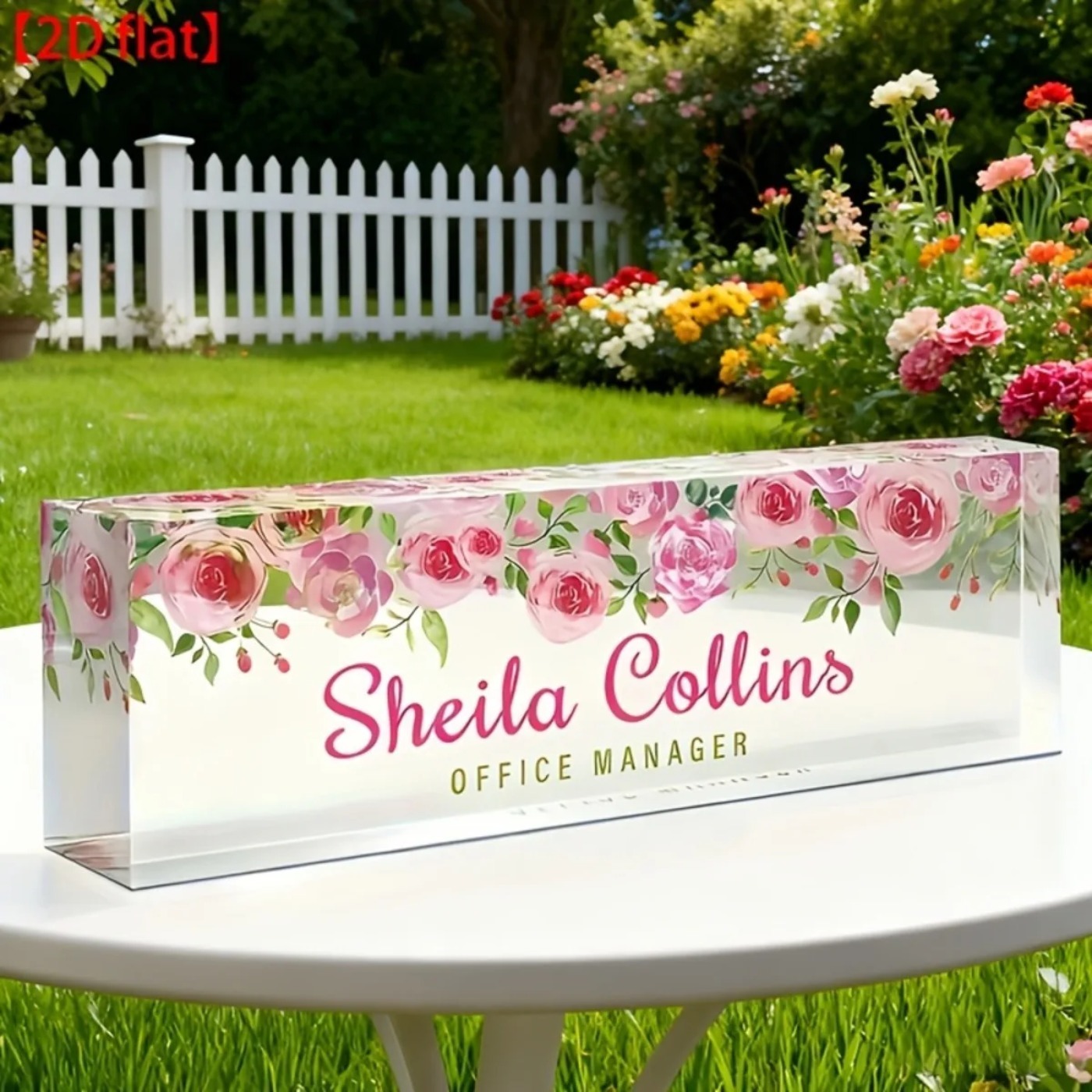 [2D Flat] Papan Nama Meja Akri - Desk Name Plate ulasan dan harga
