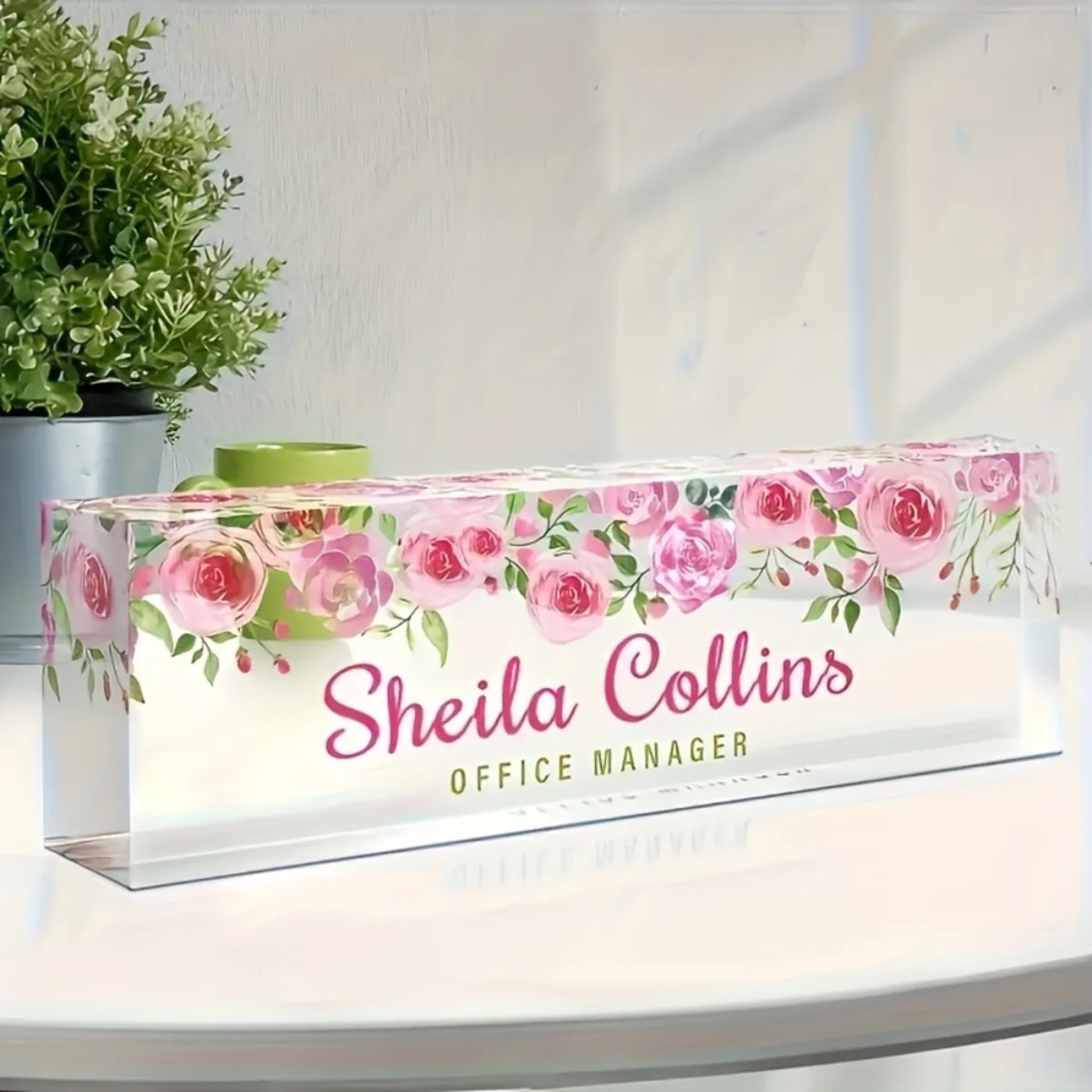 [2D Flat] Papan Nama Meja Akri - Desk Name Plate ulasan dan harga
