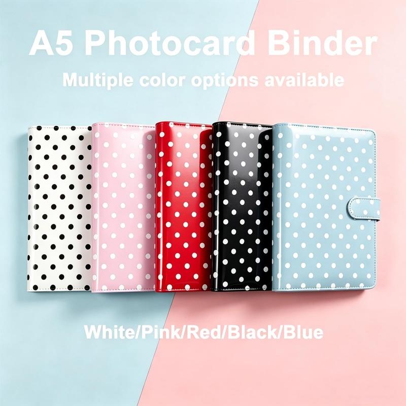 Binder Kartu Koleksi A5 Polka  - Notebook Dotted A5 ulasan dan harga