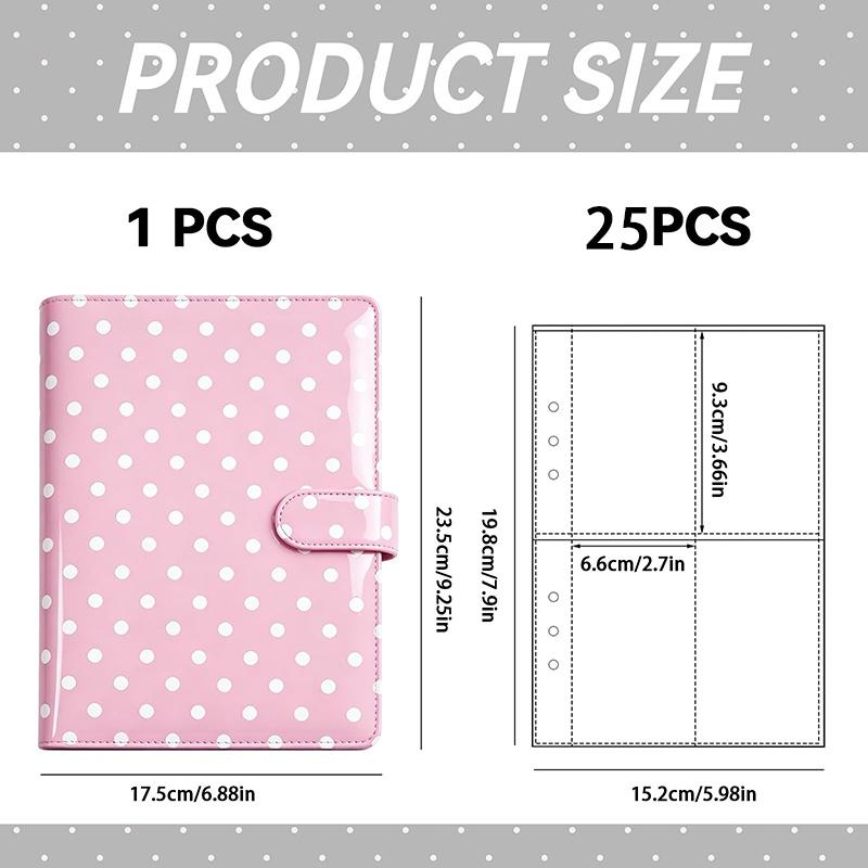 Binder Kartu Koleksi A5 Polka  - Notebook Dotted A5 ulasan dan harga