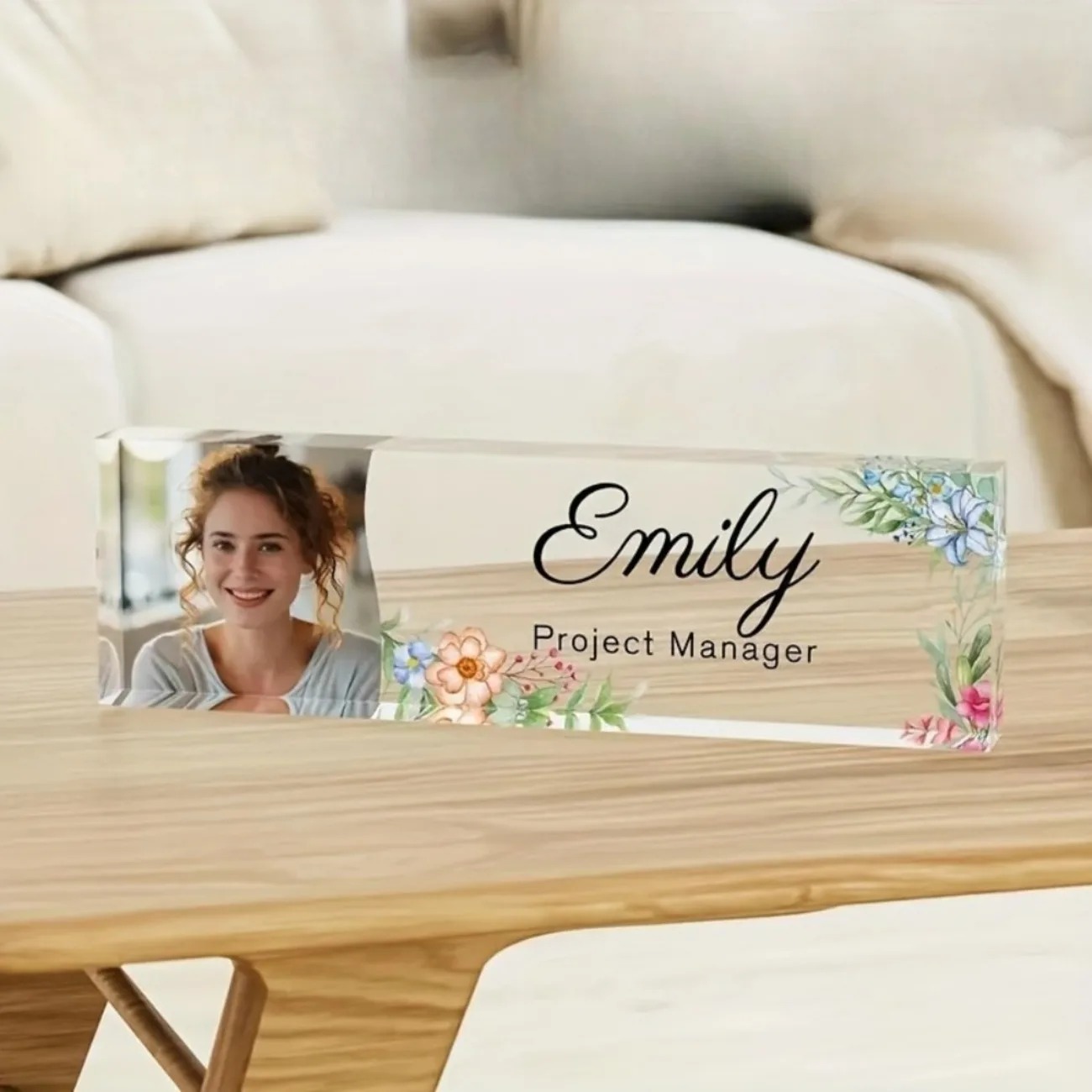 1 buah Papan Nama Meja Akrilik - Desk Name Plate ulasan dan harga