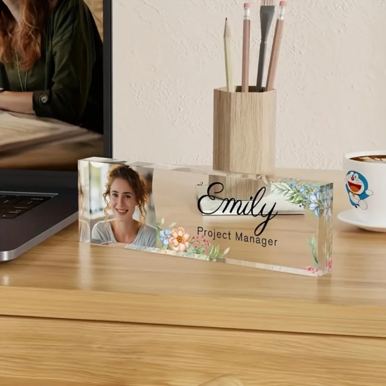 1 buah Papan Nama Meja Akrilik - Desk Name Plate ulasan dan harga