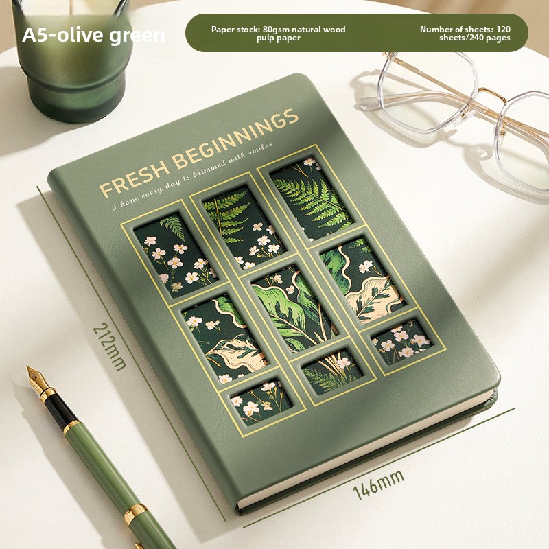 Jurnal Jendela Kaca Patri A5 - - Notebook Dotted A5 ulasan dan harga