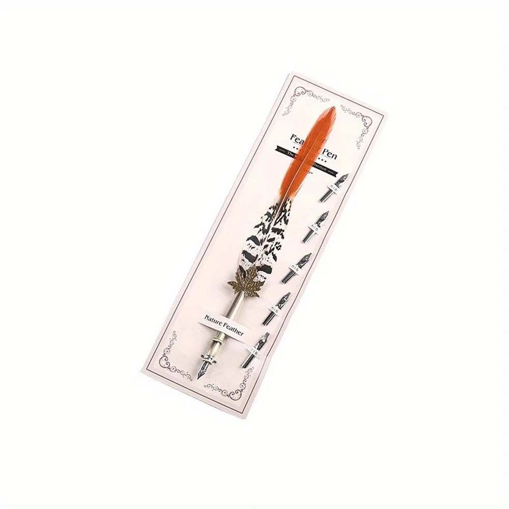 Pena Bulu Merak Vintage Eropa  - Fountain Pen Ink ulasan dan harga