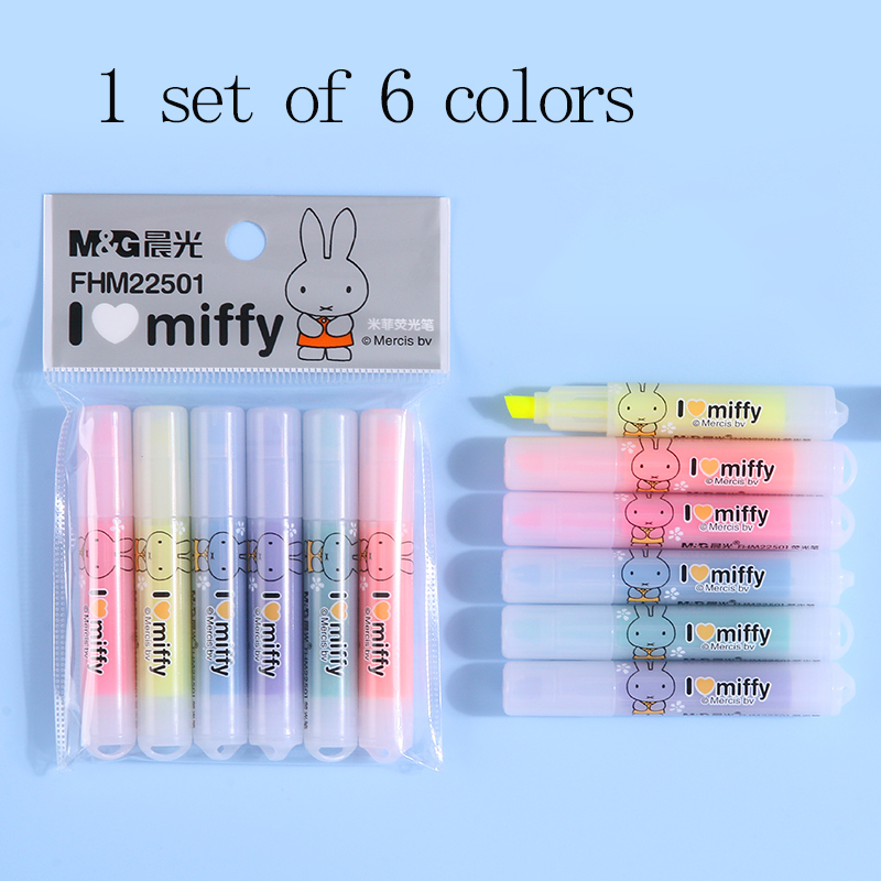 Spidol Highlighter M&G Desain  - Highlighter Set Pastel ulasan dan harga