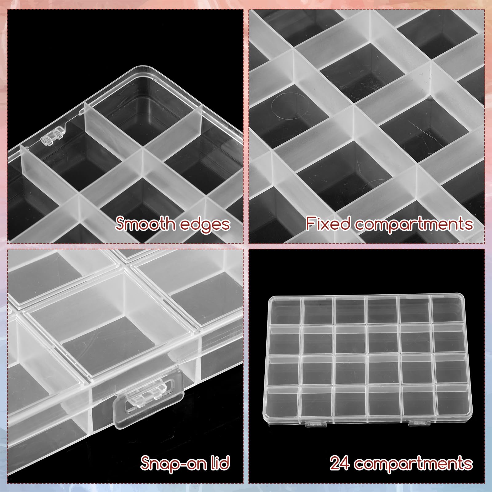 Kotak Organizer Plastik 24-Gri - Washi Tape Set ulasan dan harga