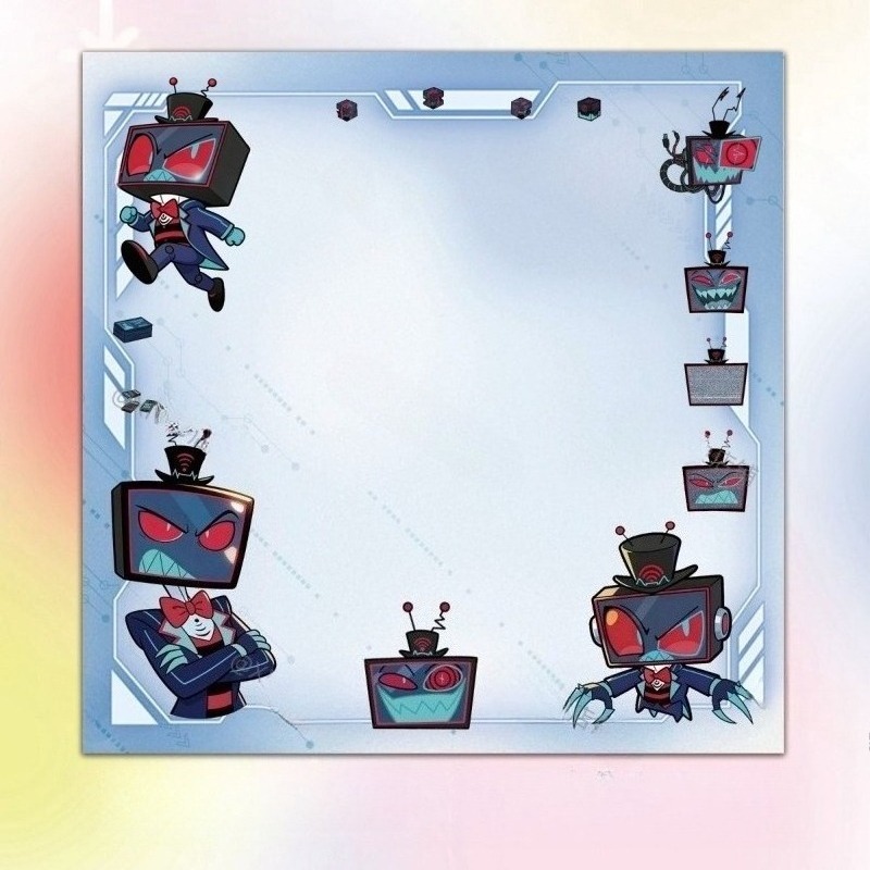 4Pcs Hazbin Hotel Zestial & Al - Stationery Office ulasan dan harga