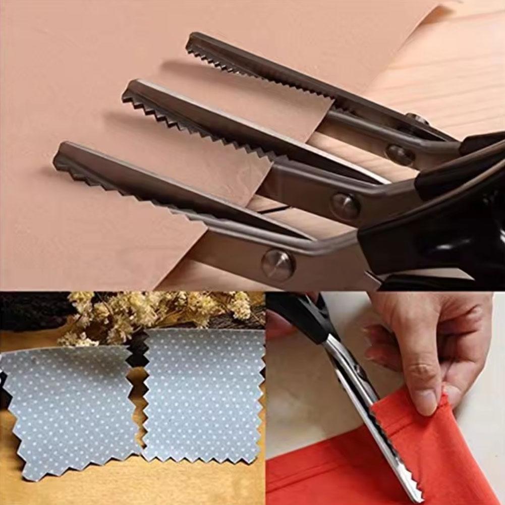 Gunting Zig Zag Baja Anti Kara - Scissors Stainless Craft ulasan dan harga