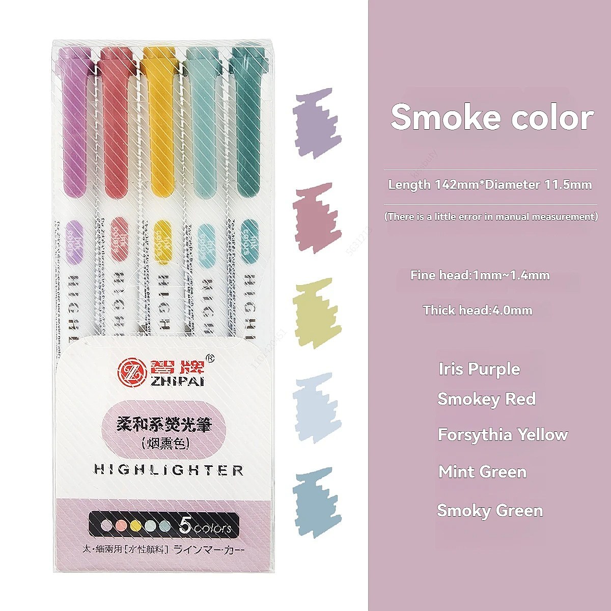 6Pcs/set Spidol Warna Pastel,  - Highlighter Set Pastel ulasan dan harga