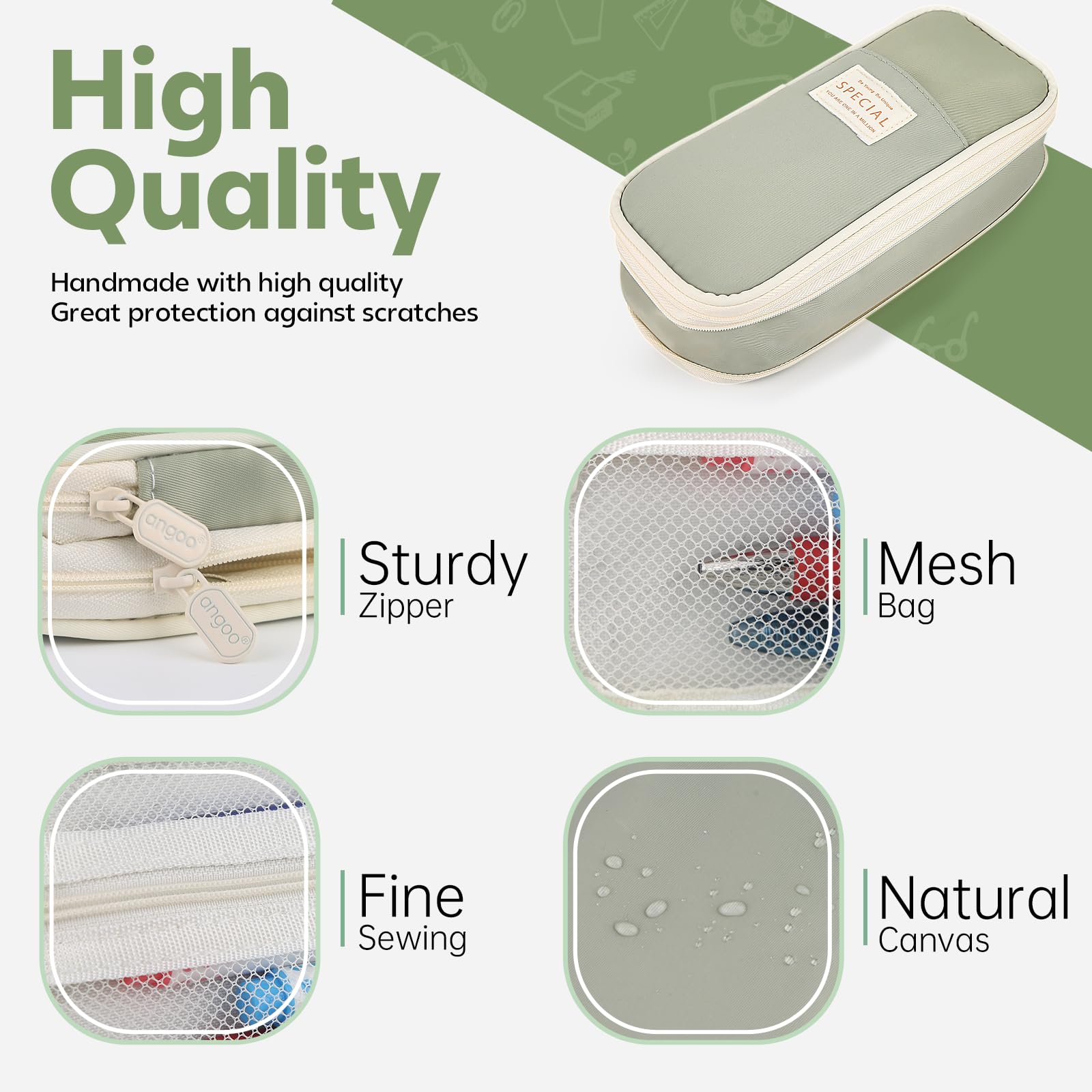 Kotak pensil hijau berkapasita - Ideal Stationery & Office Supply ulasan dan harga