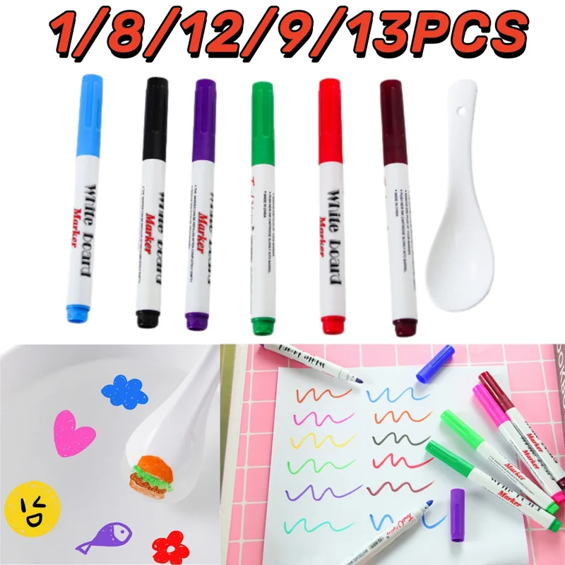 Set Pena Mengapung Lukisan Air - Whiteboard Marker Set ulasan dan harga